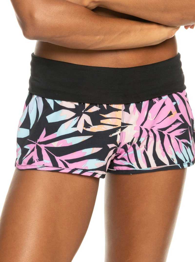 Shorts De Bain Roxy Endless Summer Active Femme Grise Foncé Vert | 294608VQL