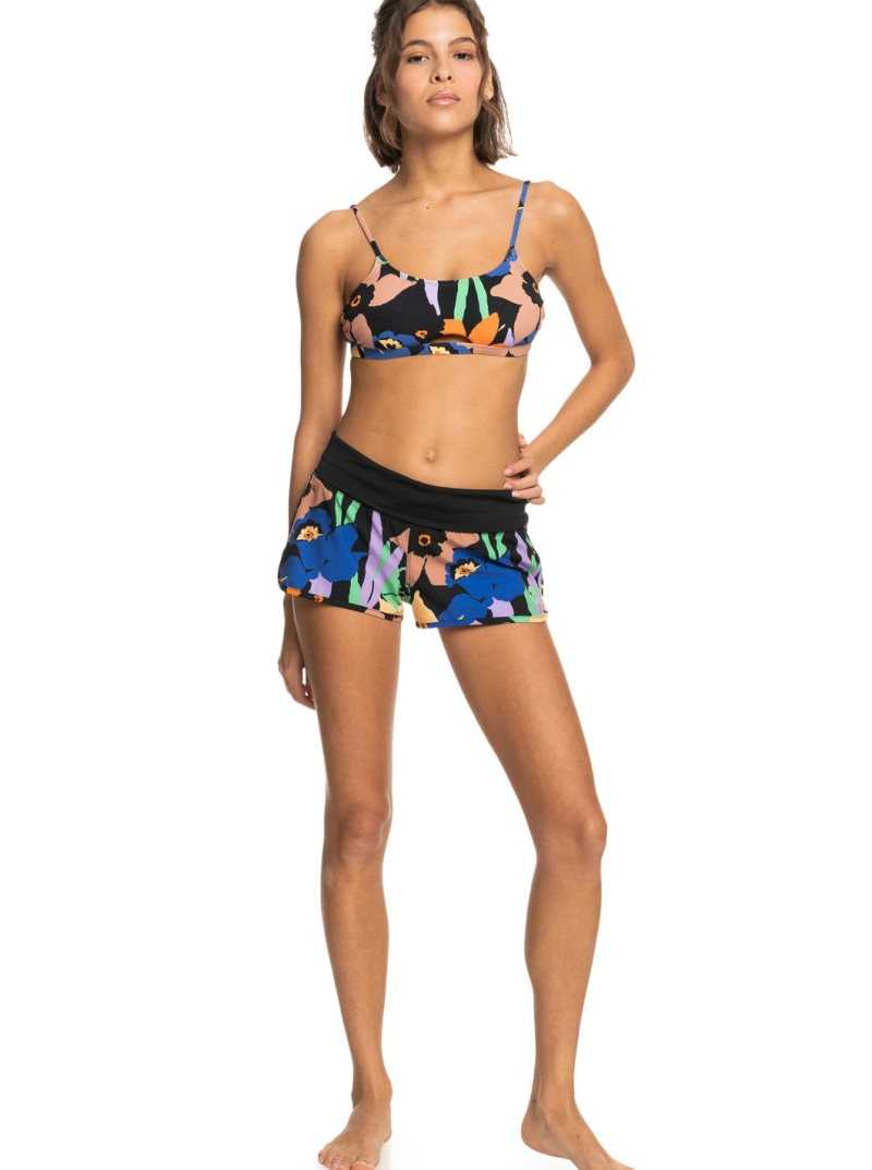 Shorts De Bain Roxy Endless Summer Printed 2' Femme Grise Foncé Fleur | 305648OCZ