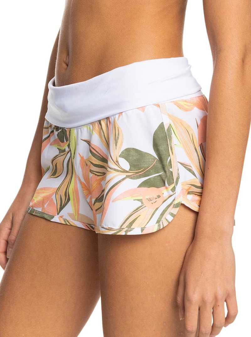 Shorts De Bain Roxy Endless Summer Printed 2' Femme Blanche | 307519SBD