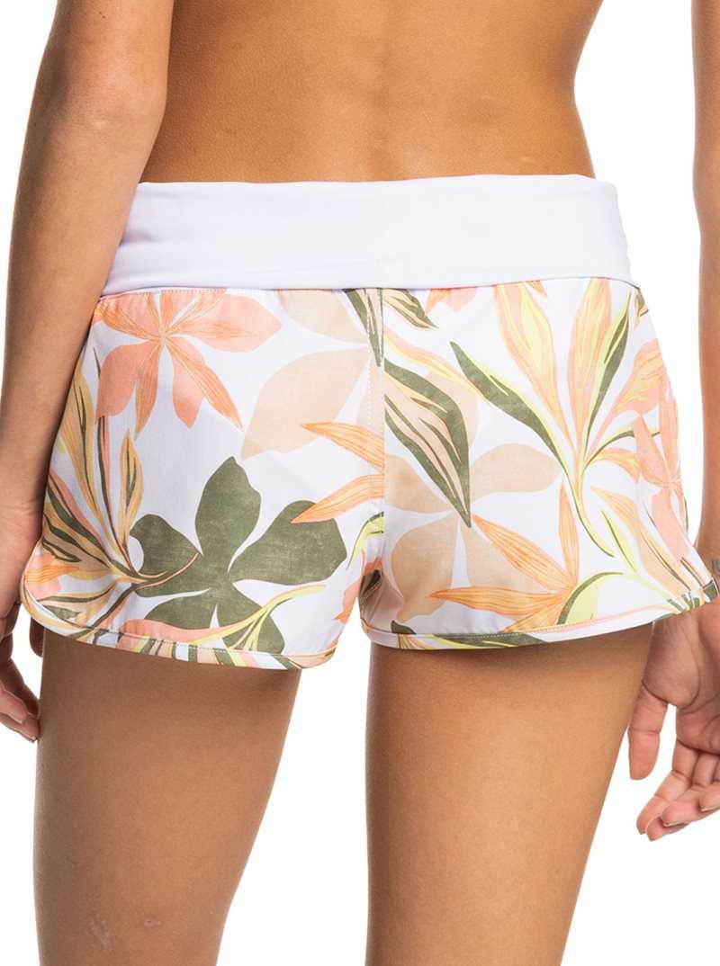 Shorts De Bain Roxy Endless Summer Printed 2' Femme Blanche | 307519SBD