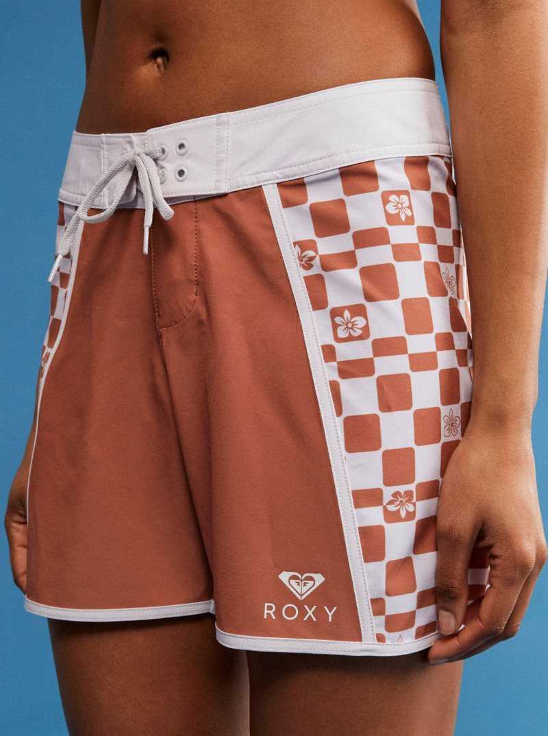 Shorts De Bain Roxy Printed 5' Femme Fleur | 532049TYV