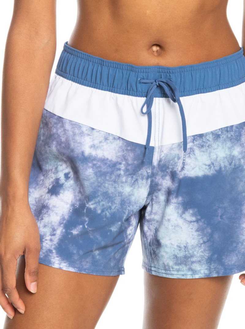 Shorts De Bain Roxy Sea 5\' Femme Bleu | 298541UCX