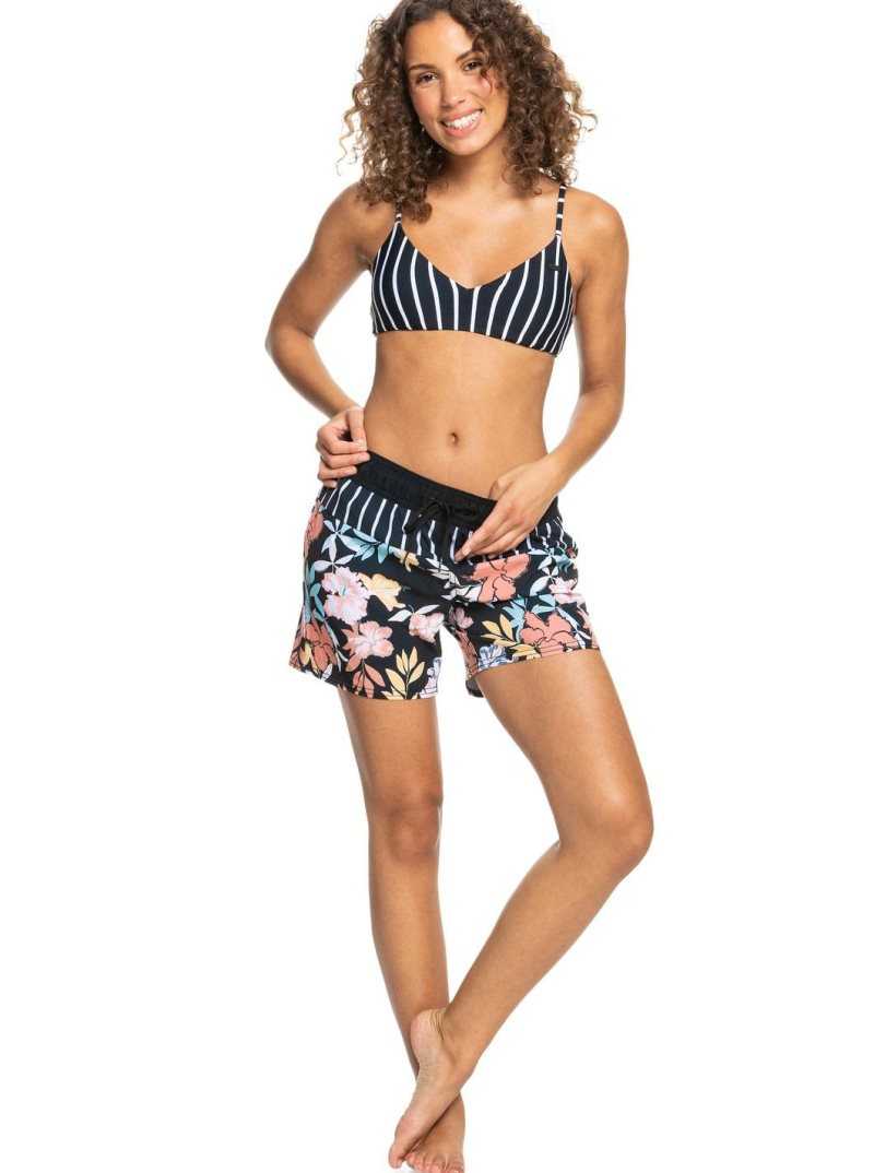 Shorts De Bain Roxy Sea 5' Femme Grise Foncé | 381790RFP