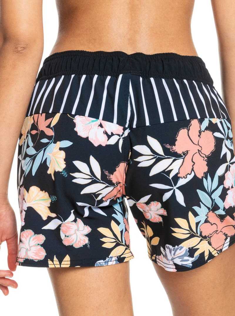 Shorts De Bain Roxy Sea 5' Femme Grise Foncé | 381790RFP