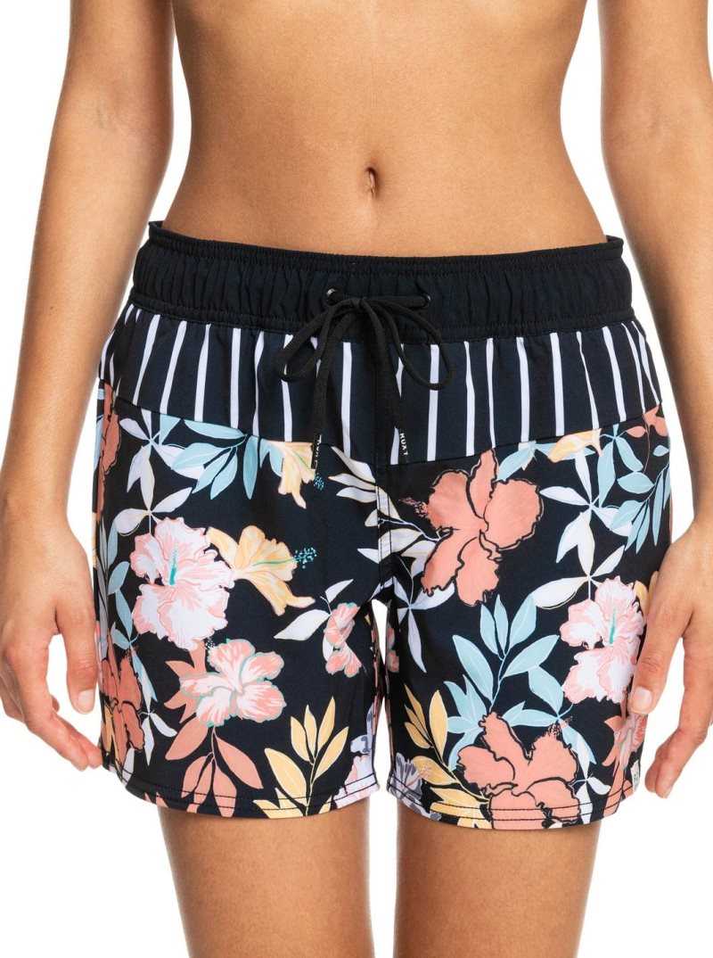 Shorts De Bain Roxy Sea 5\' Femme Grise Foncé | 381790RFP