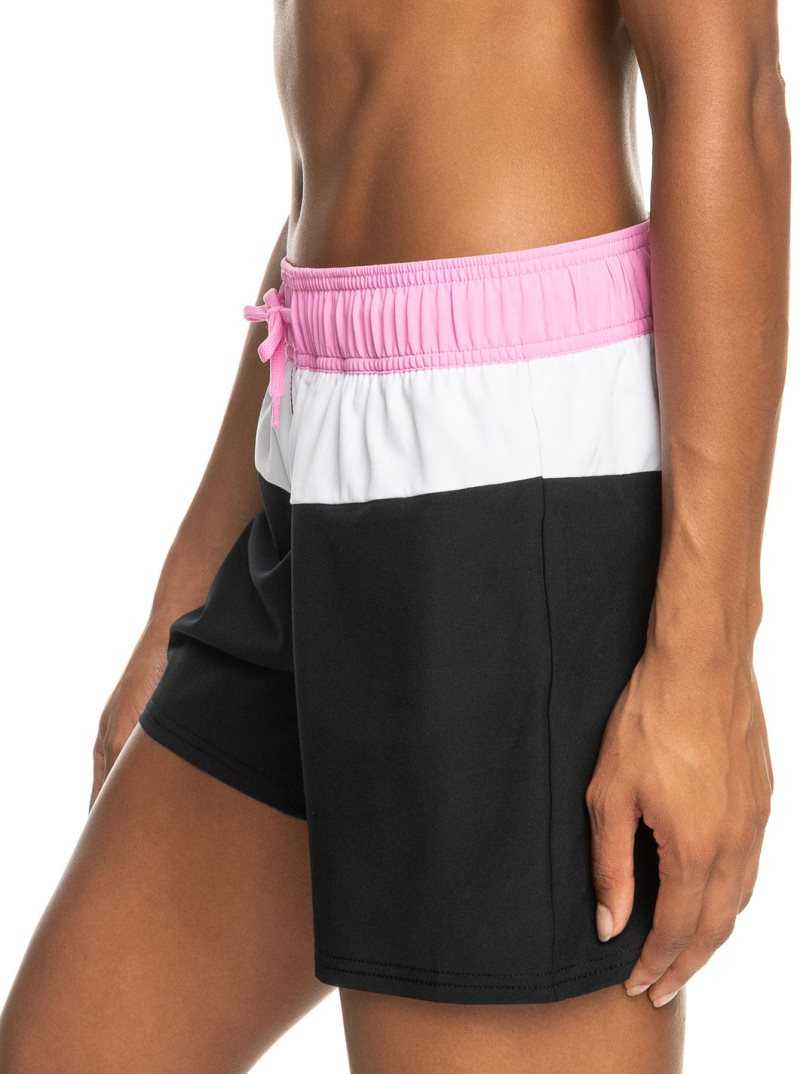 Shorts De Bain Roxy Sea Active Femme Grise Foncé | 724386GHM
