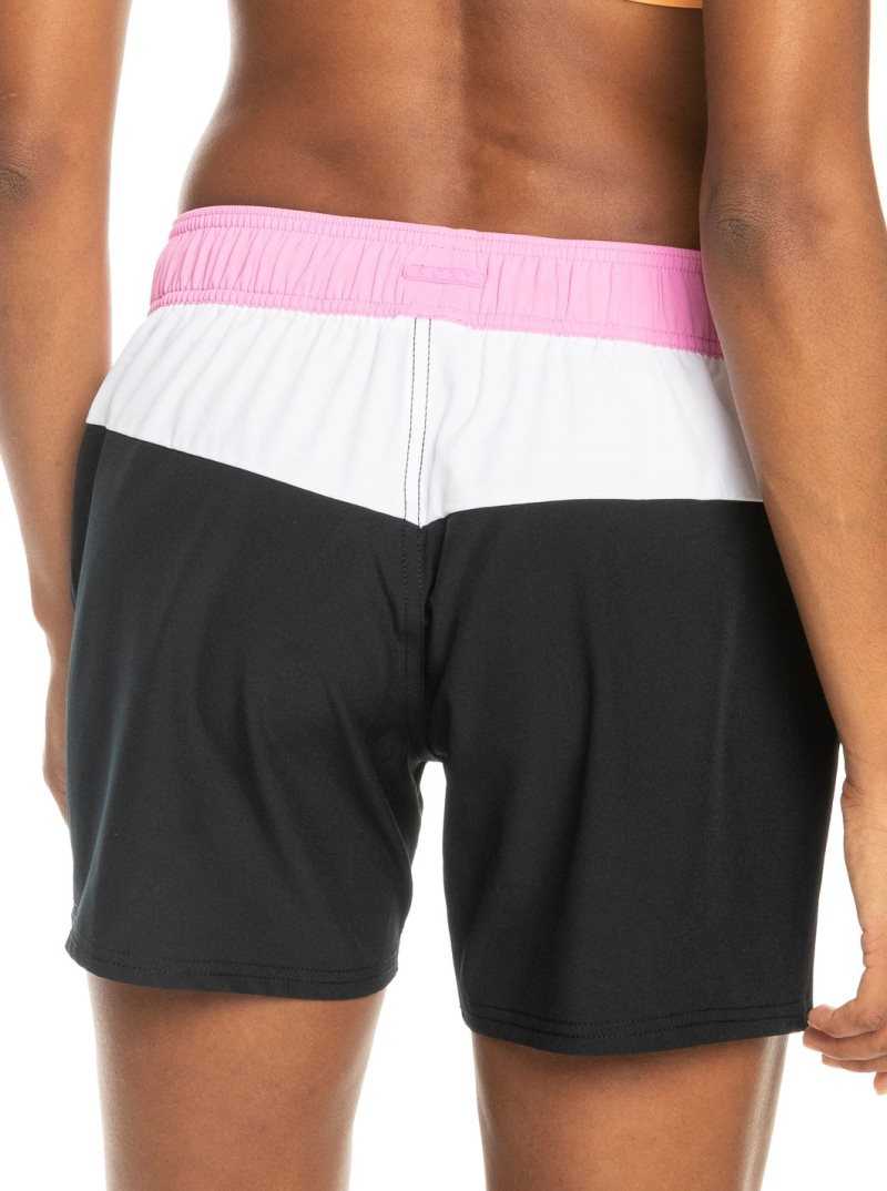 Shorts De Bain Roxy Sea Active Femme Grise Foncé | 724386GHM