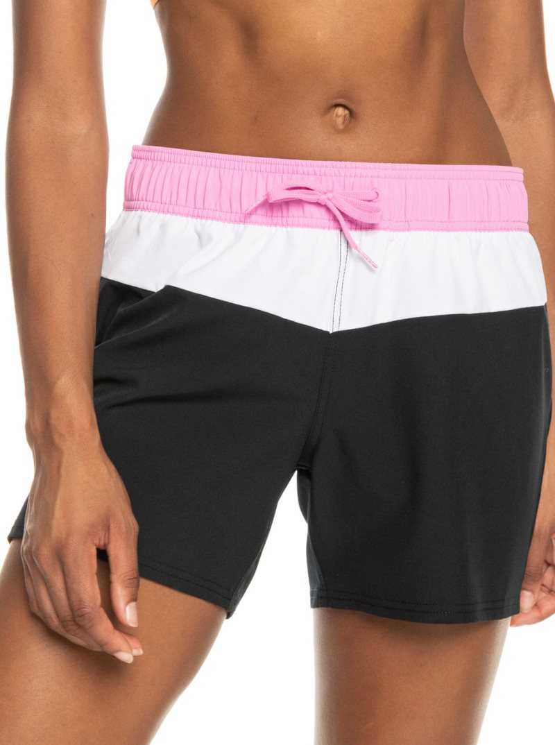 Shorts De Bain Roxy Sea Active Femme Grise Foncé | 724386GHM