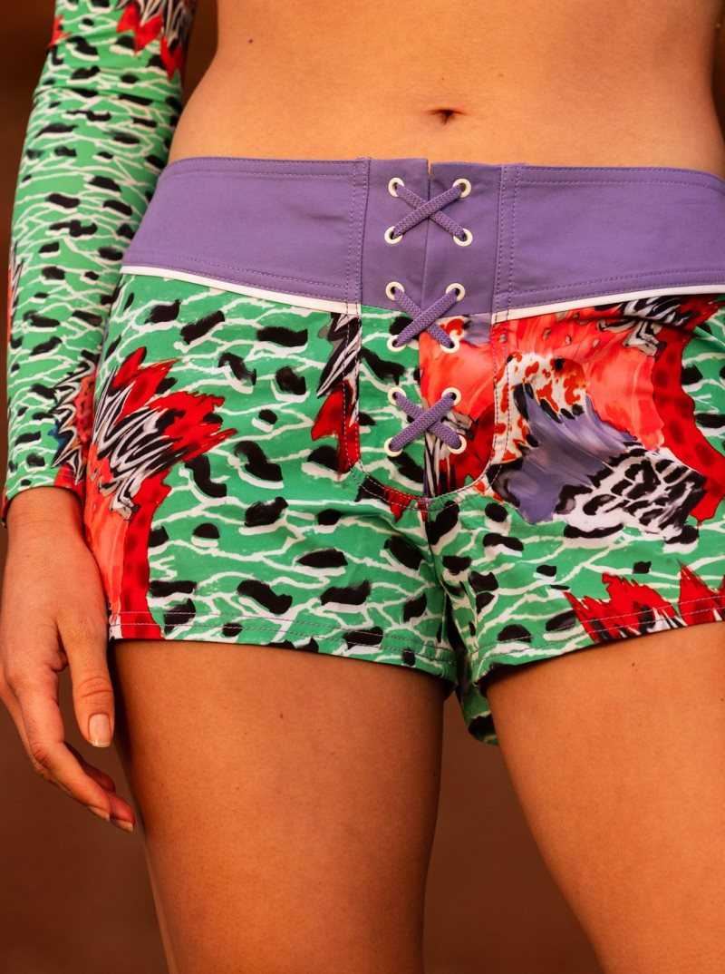 Shorts De Bain Roxy Stella Jean 2\' Femme Vert | 542983YNJ