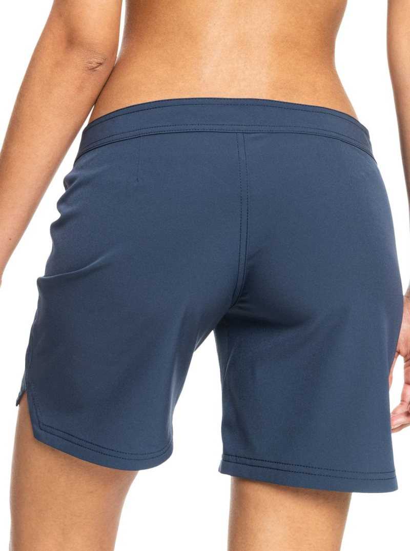 Shorts De Bain Roxy To Dye 7' Femme Indigo | 520438LDA