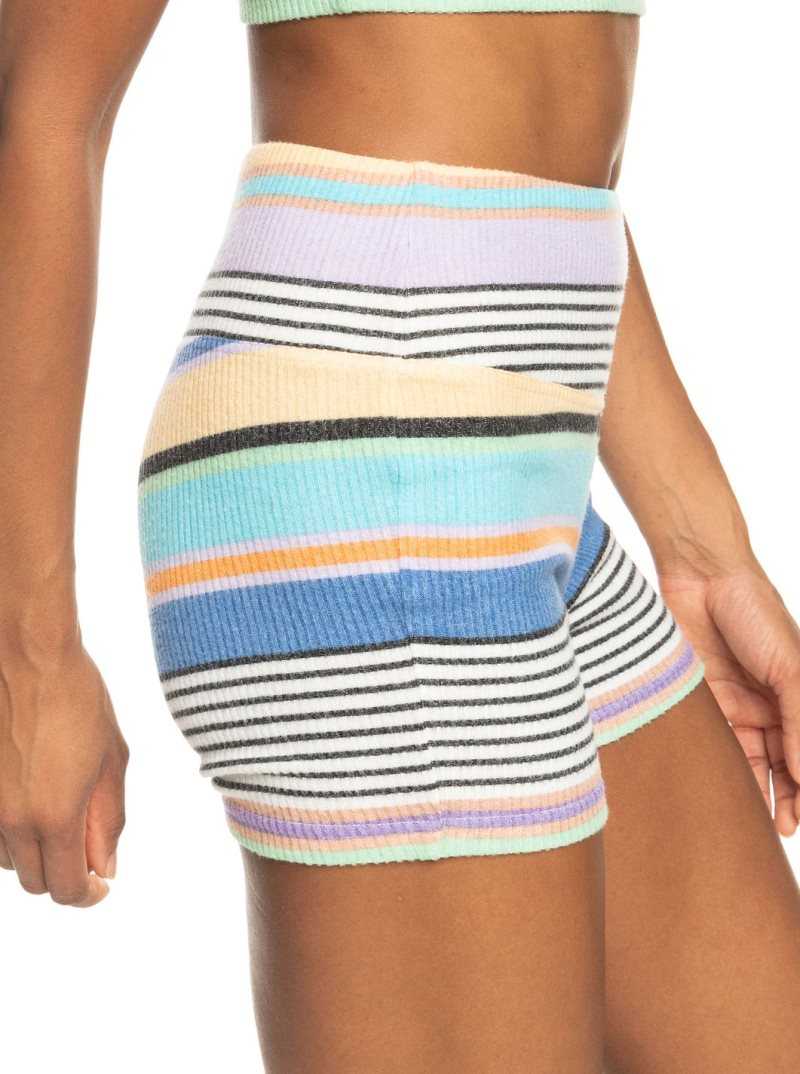 Shorts Roxy Best Time Of Day Cozy Rib Knit Femme Grise Foncé | 942107HQJ