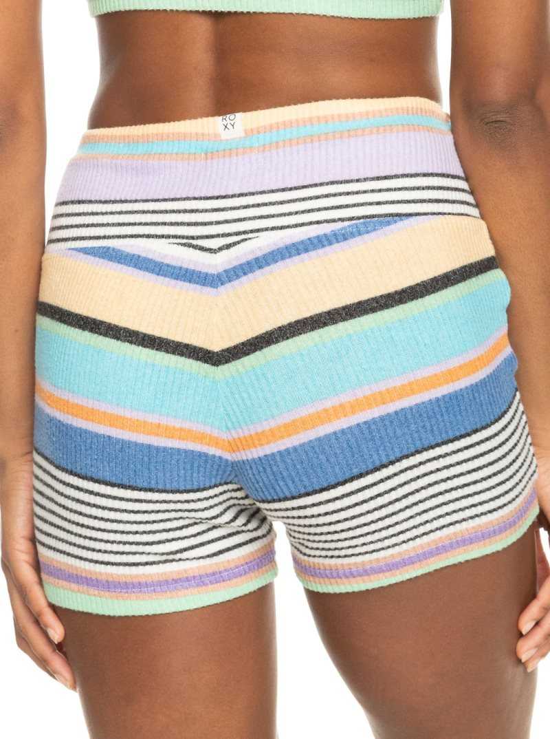 Shorts Roxy Best Time Of Day Cozy Rib Knit Femme Grise Foncé | 942107HQJ