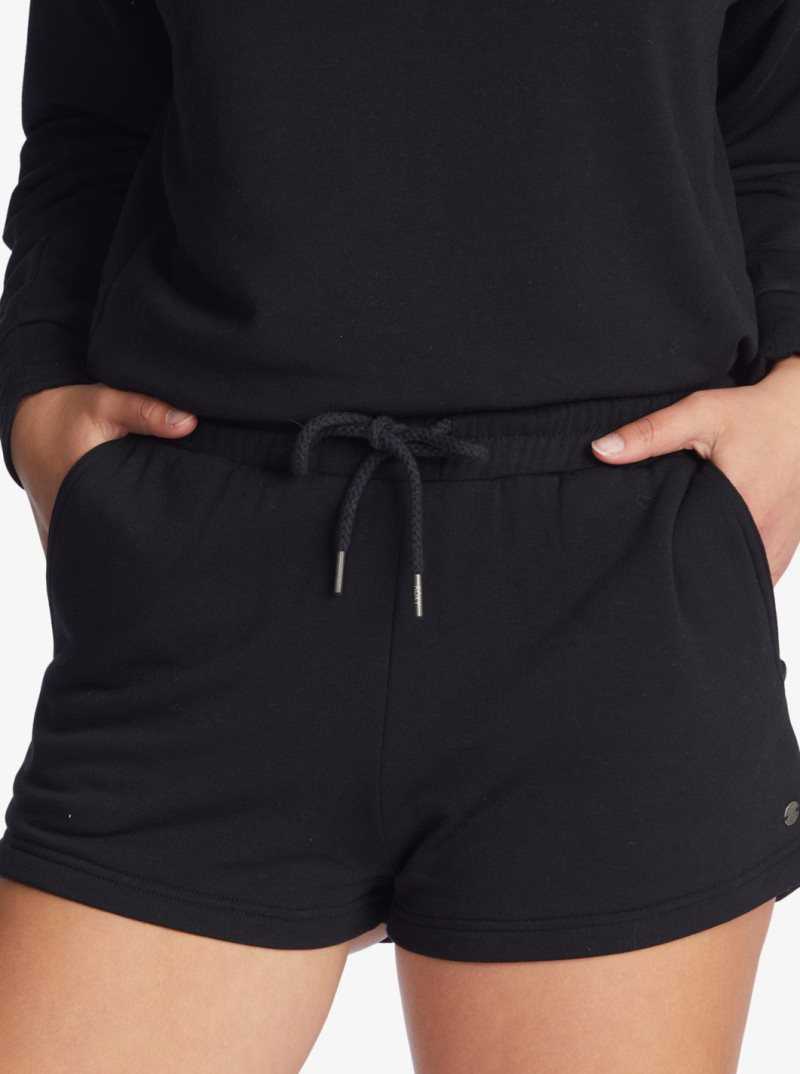 Shorts Roxy Check Out Sweat Femme Grise Foncé | 760912OFW