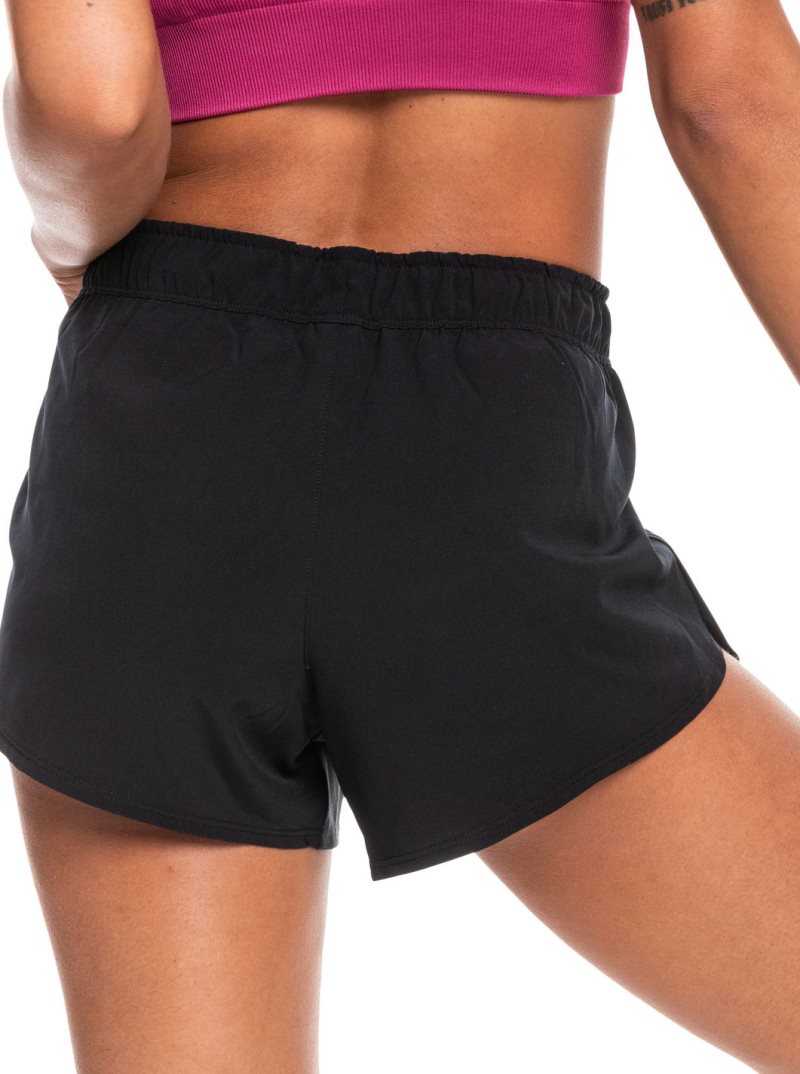 Shorts Roxy Corsica Calling Workout Femme Grise Foncé | 870162RIU