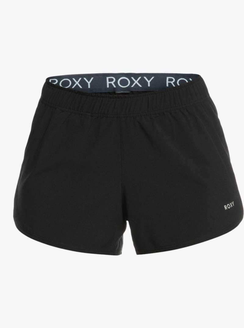 Shorts Roxy Corsica Calling Workout Femme Grise Foncé | 870162RIU