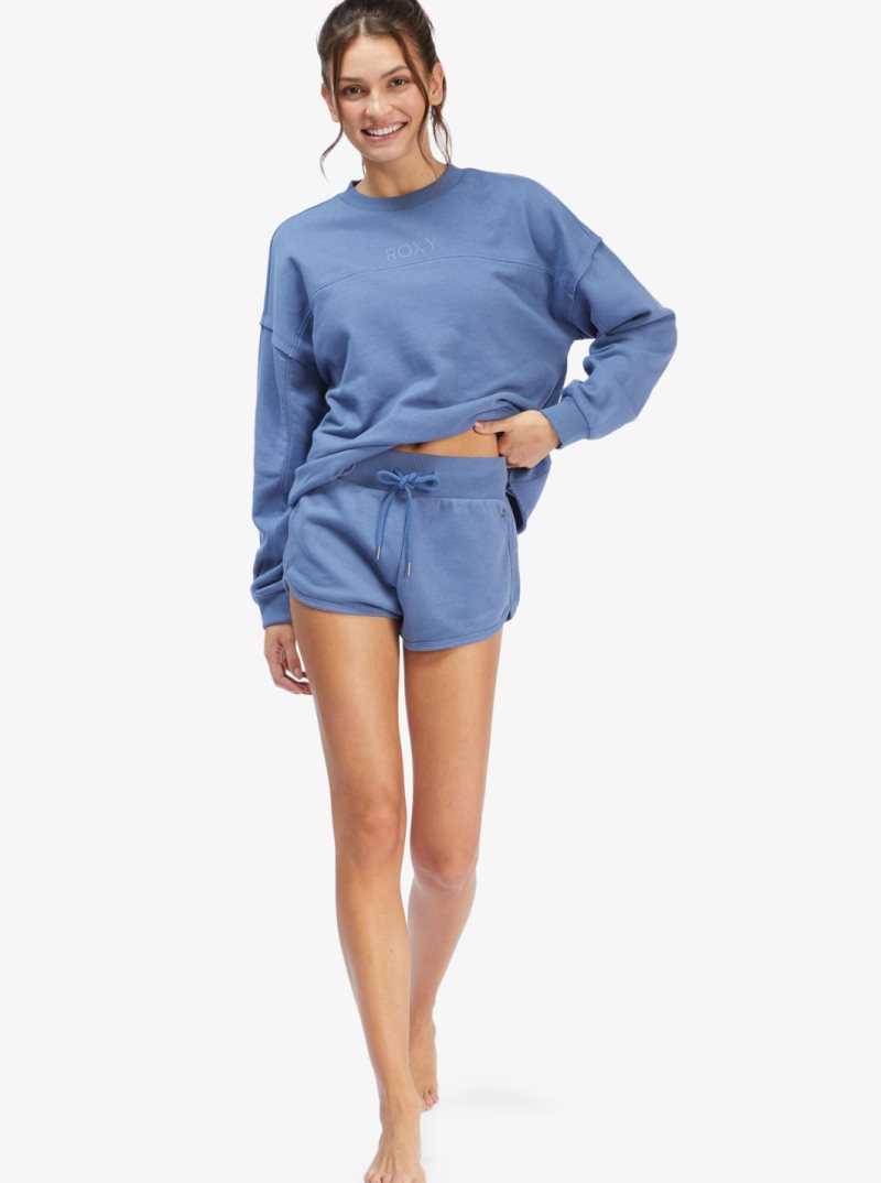 Shorts Roxy Get Going Elastic Taille Femme Bleu | 624087ARY