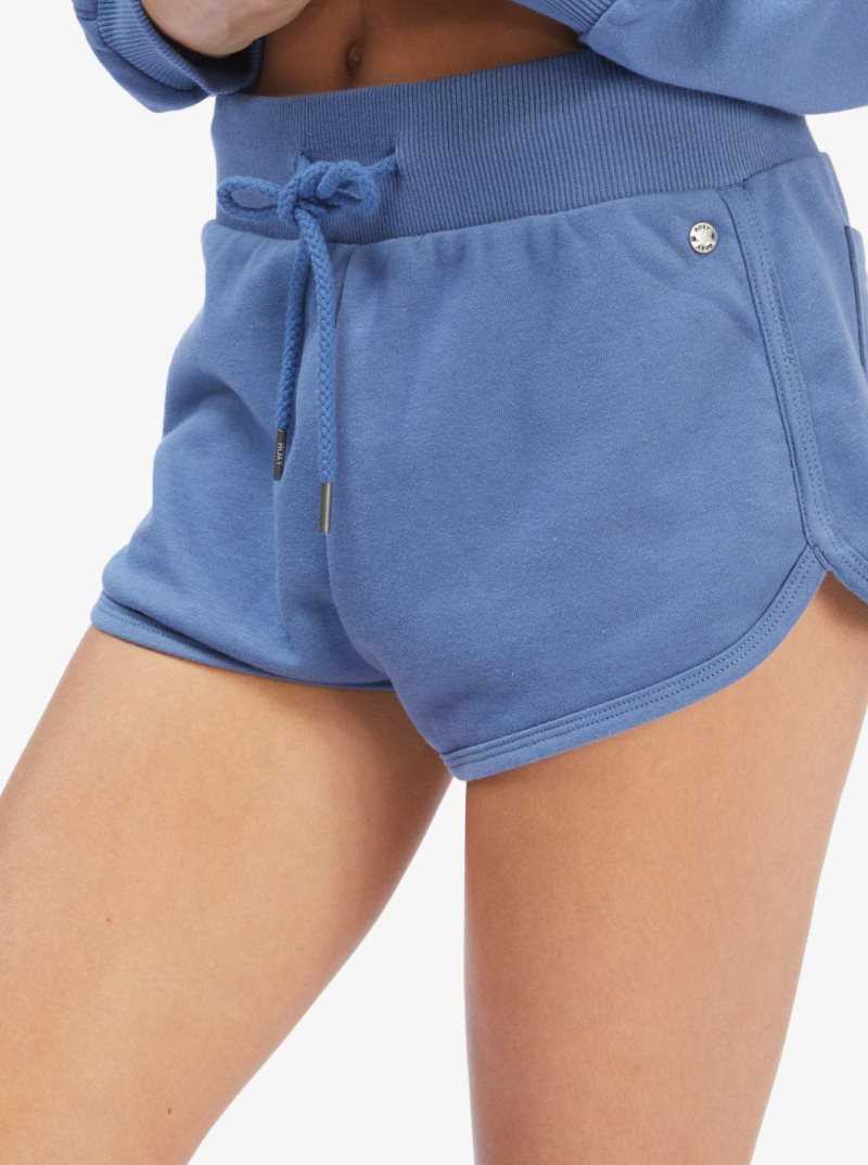 Shorts Roxy Get Going Elastic Taille Femme Bleu | 624087ARY