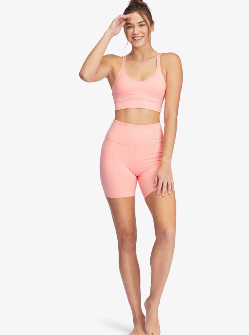 Shorts Roxy Kaileo High Waisted Vélo Femme Rose | 820395IVE
