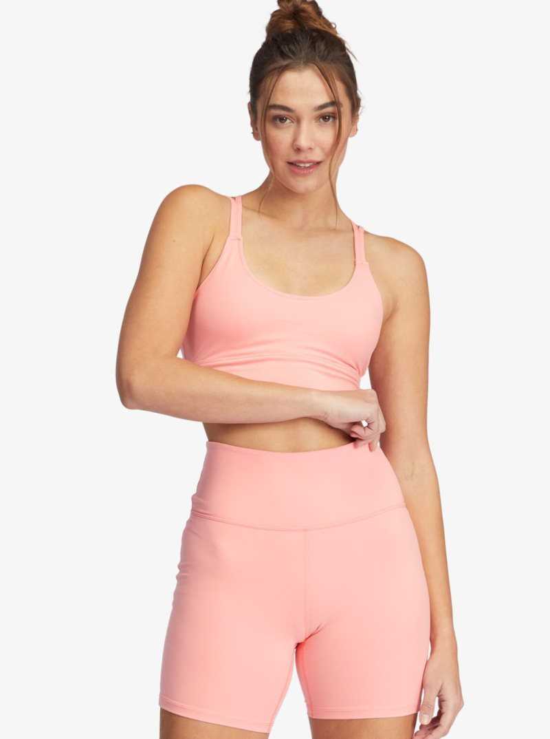 Shorts Roxy Kaileo High Waisted Vélo Femme Rose | 820395IVE