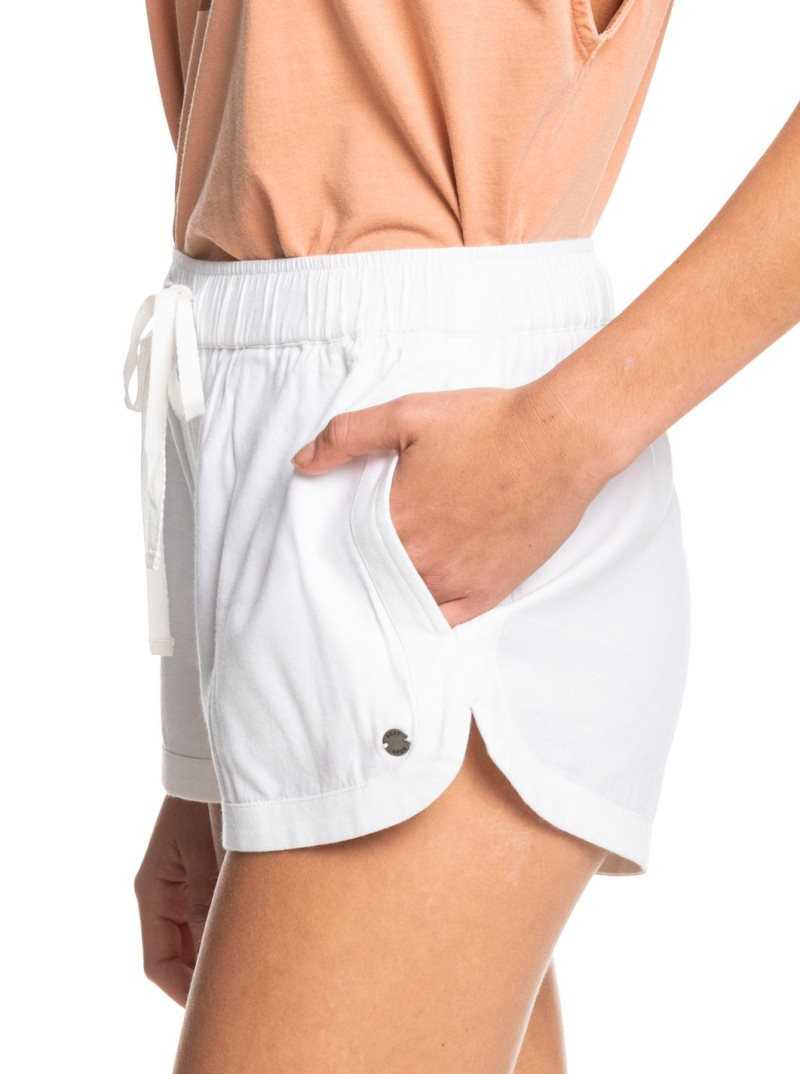Shorts Roxy New Impossible Love Elasticized Femme Blanche | 537612TVF