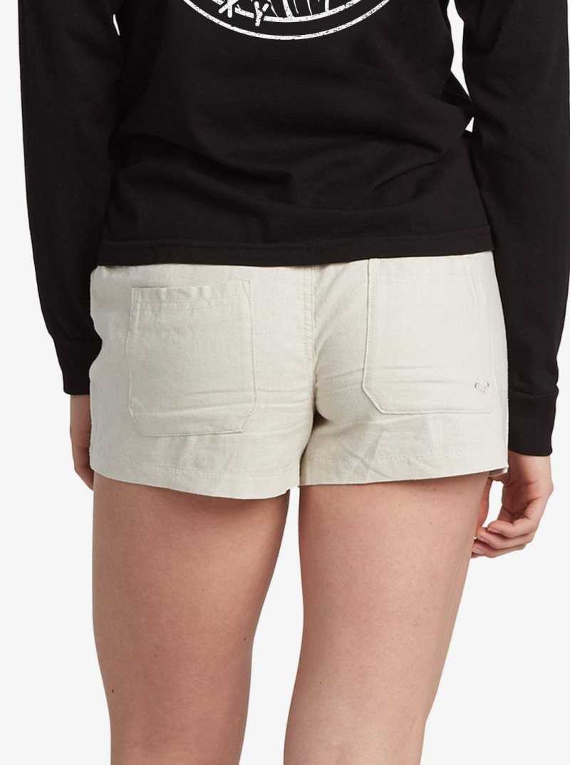 Shorts Roxy Oceanside Elasticized Femme Grise | 806324TJM