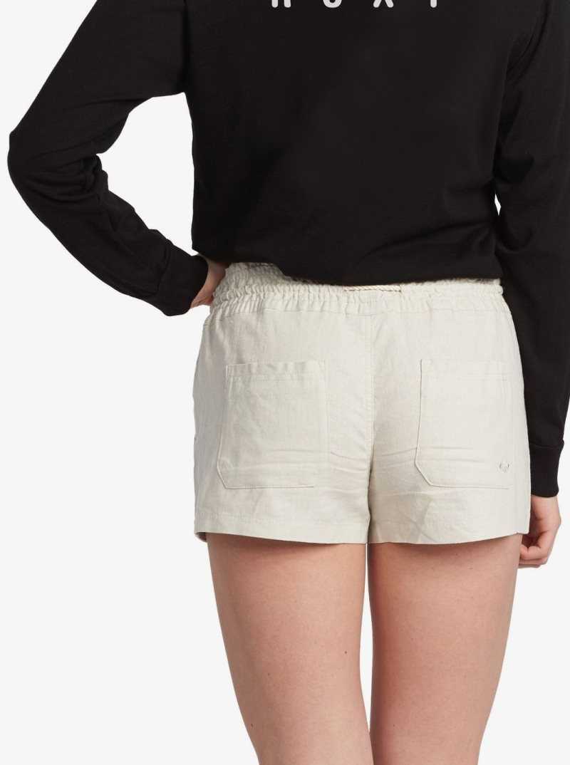Shorts Roxy Oceanside Elasticized Femme Grise | 806324TJM