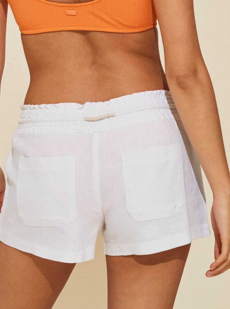 Shorts Roxy Oceanside Elasticized Femme Bleu Clair | 892031GVU