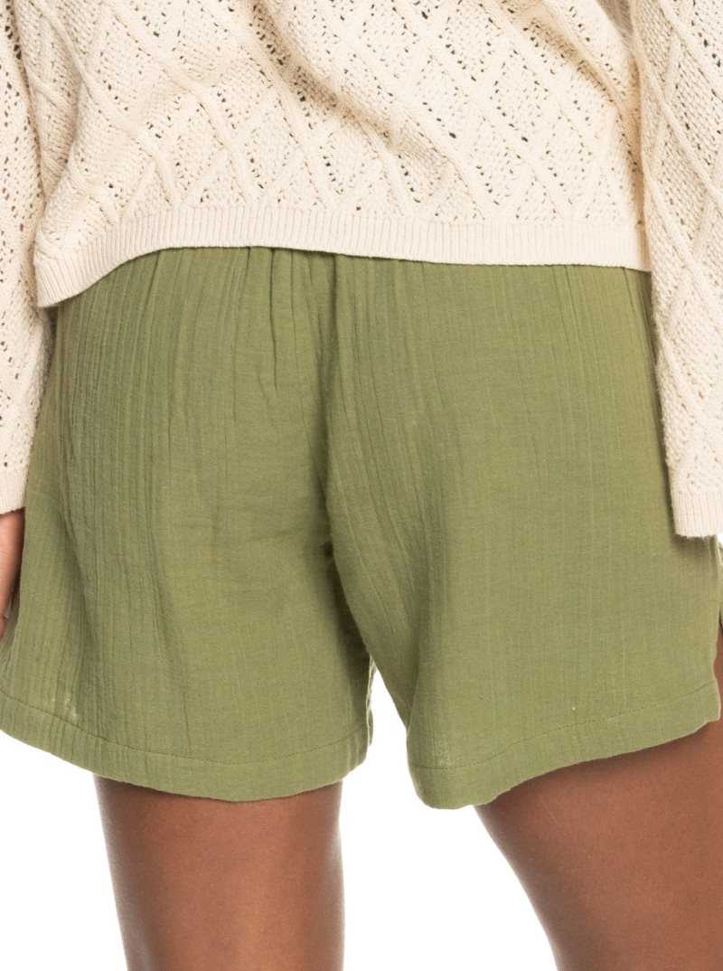 Shorts Roxy Over The Sun Legere Femme Vert Olive Vert | 710293MON