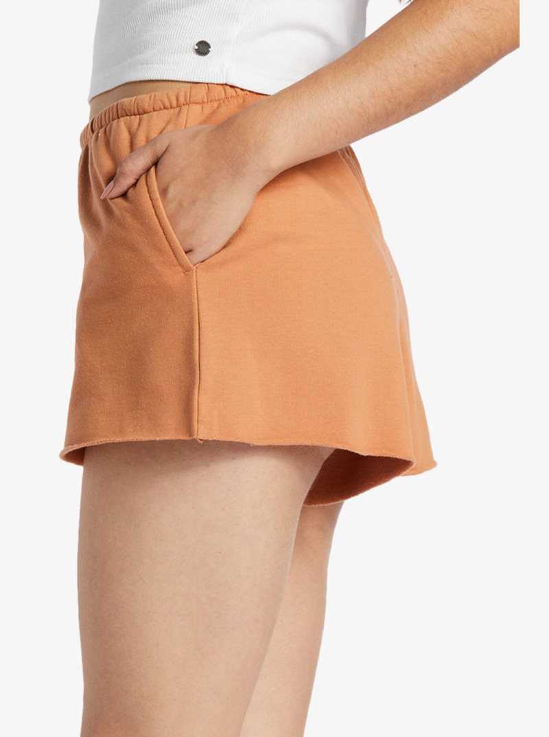 Shorts Roxy Salted Shores High-Waisted Sweatshorts Femme | 679138NVM