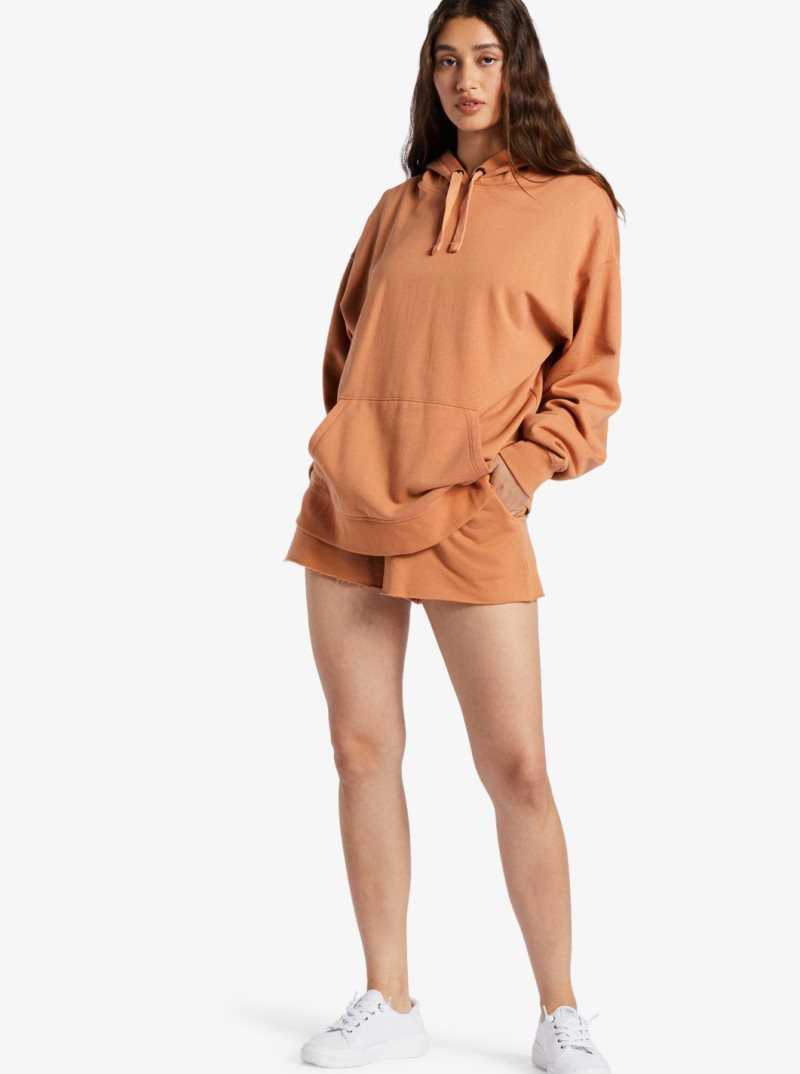 Shorts Roxy Salted Shores High-Waisted Sweatshorts Femme | 679138NVM
