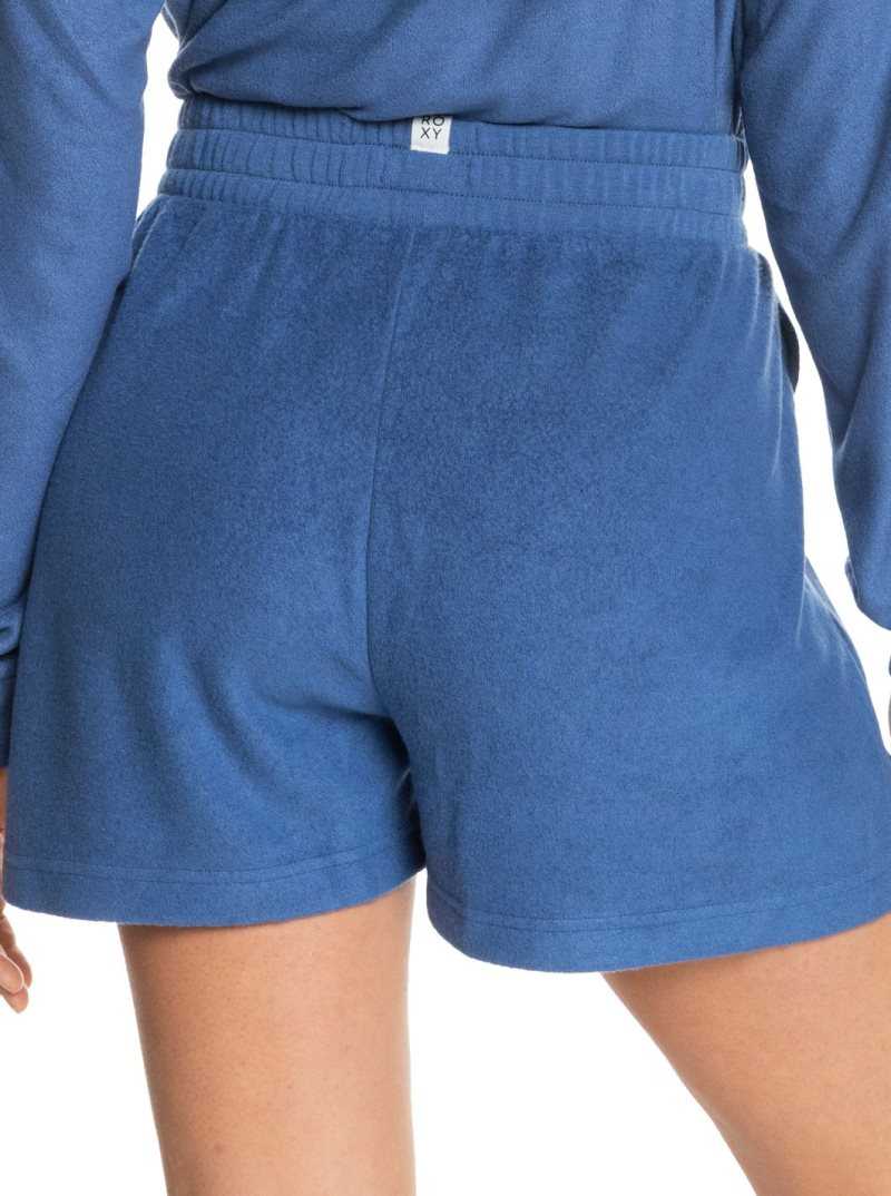 Shorts Roxy Soft Focus Cozy Lounge Femme Bleu | 591038OXV