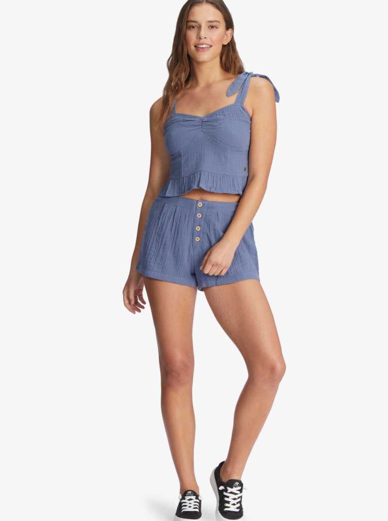 Shorts Roxy Sunset Mind Beach Femme Bleu | 487031ZHJ