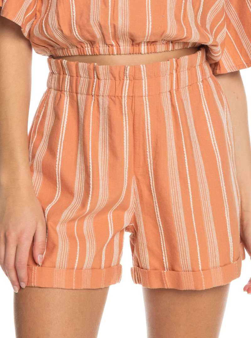Shorts Roxy Sweeter Place Viscose Femme Stripes | 579231DLP