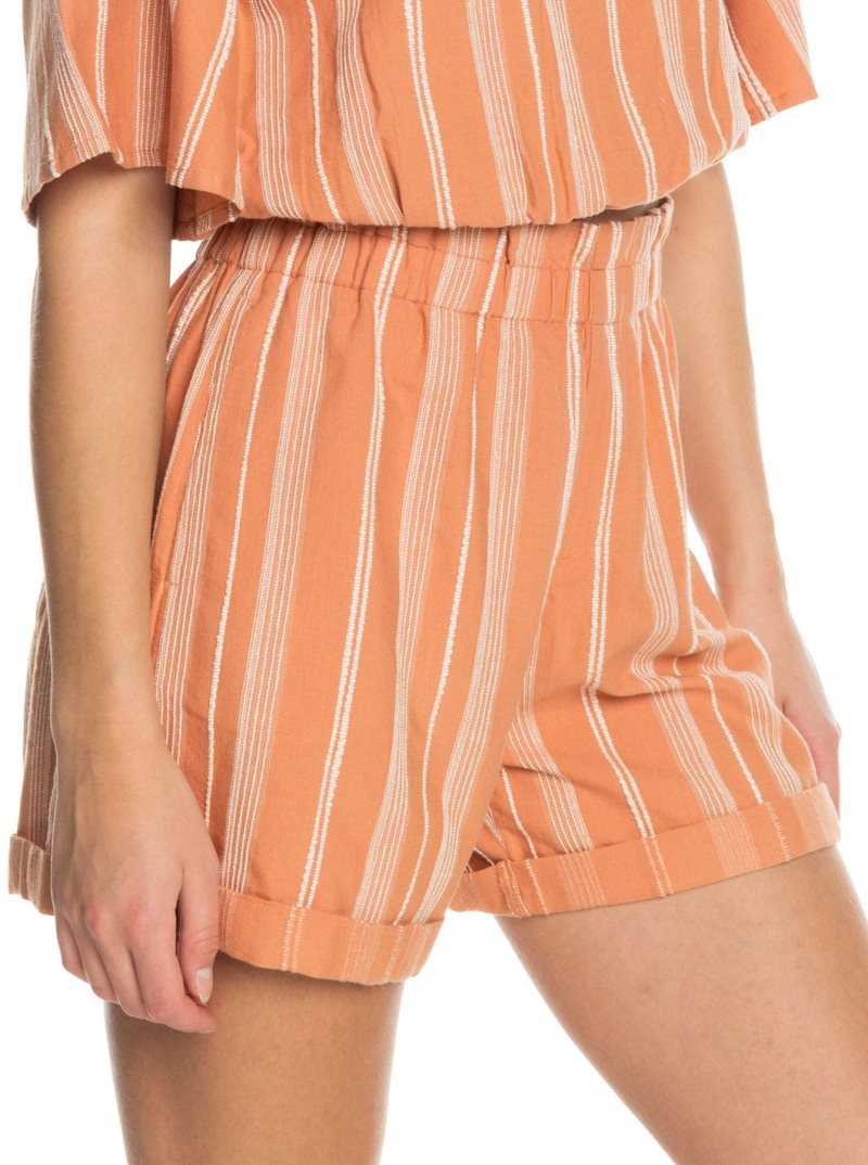 Shorts Roxy Sweeter Place Viscose Femme Stripes | 579231DLP