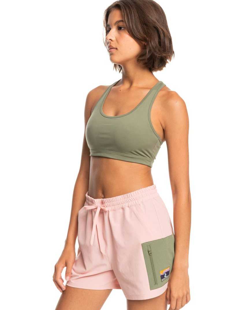 Soutien Gorge Sport Roxy Back To You 2 Racerback Femme Vert Foncé | 356082PGZ