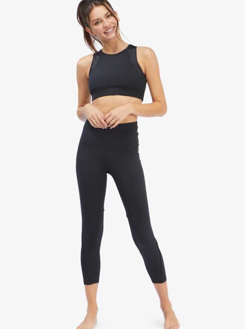 Soutien Gorge Sport Roxy Interstellar Disco Medium Support Femme Grise Foncé | 216390MVD