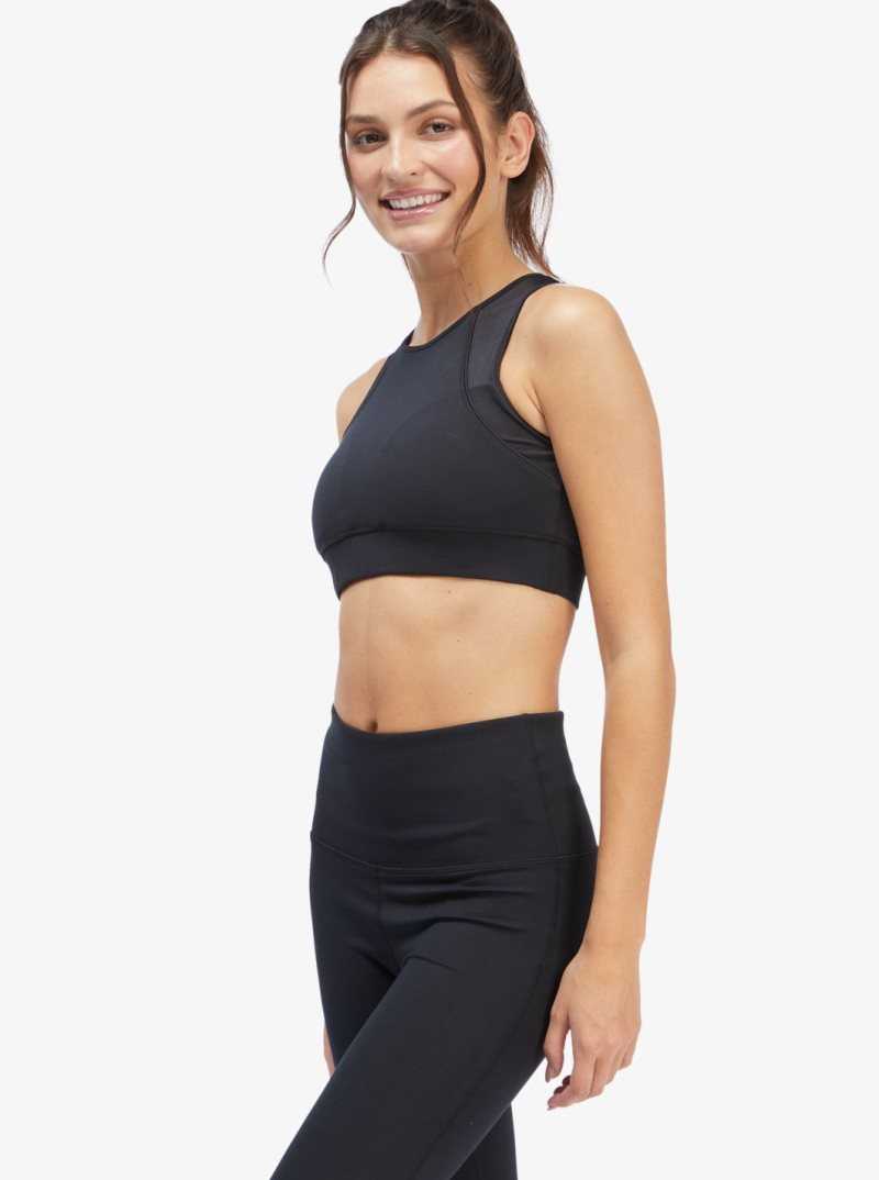 Soutien Gorge Sport Roxy Interstellar Disco Medium Support Femme Grise Foncé | 216390MVD