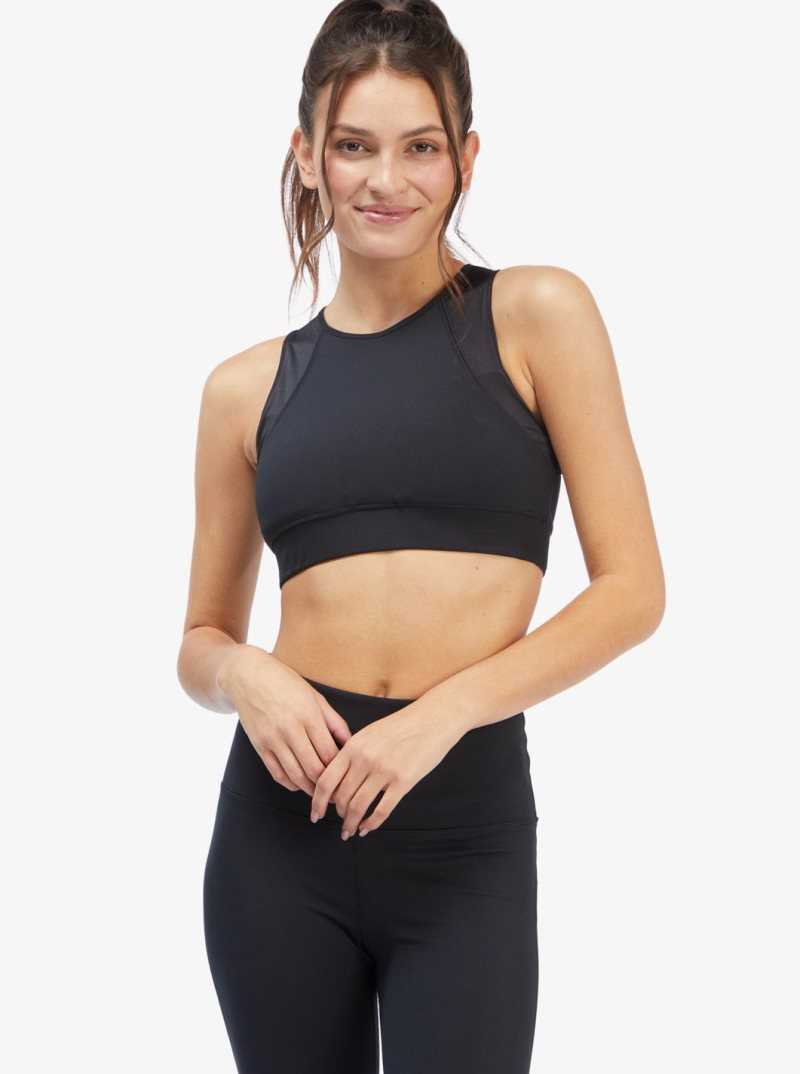 Soutien Gorge Sport Roxy Interstellar Disco Medium Support Femme Grise Foncé | 216390MVD