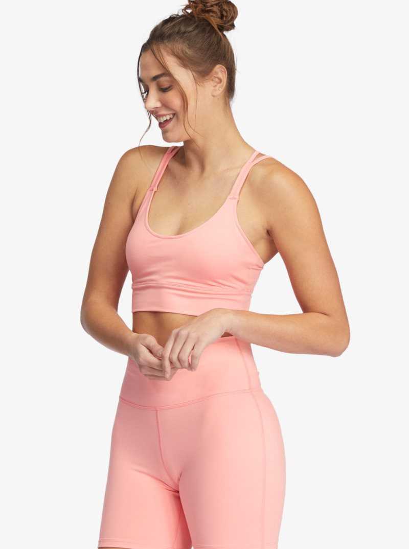 Soutien Gorge Sport Roxy Kaileo Elongated Femme Rose | 120458NAK