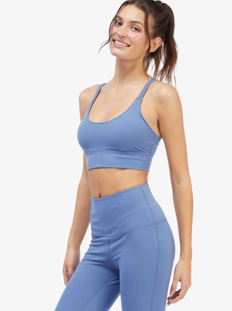 Soutien Gorge Sport Roxy Kaileo Elongated Femme Bleu | 284091WQT