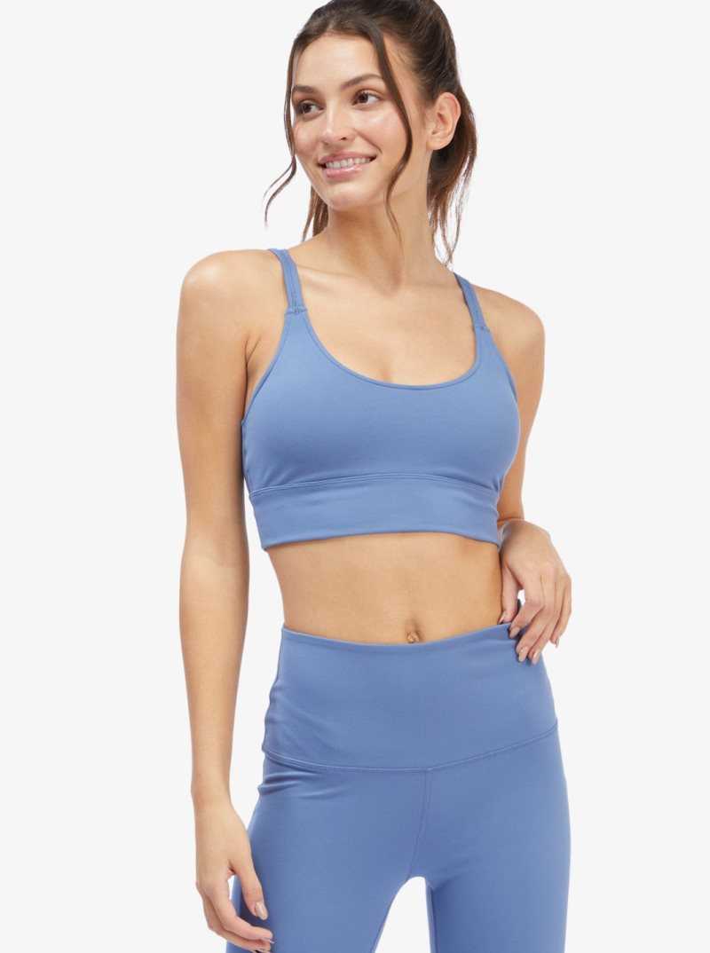 Soutien Gorge Sport Roxy Kaileo Elongated Femme Bleu | 284091WQT