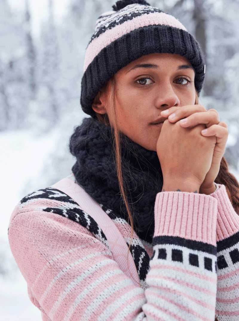 Toison Roxy Cozy Sound WarmFlight Pull Femme Rose | 842360MUQ