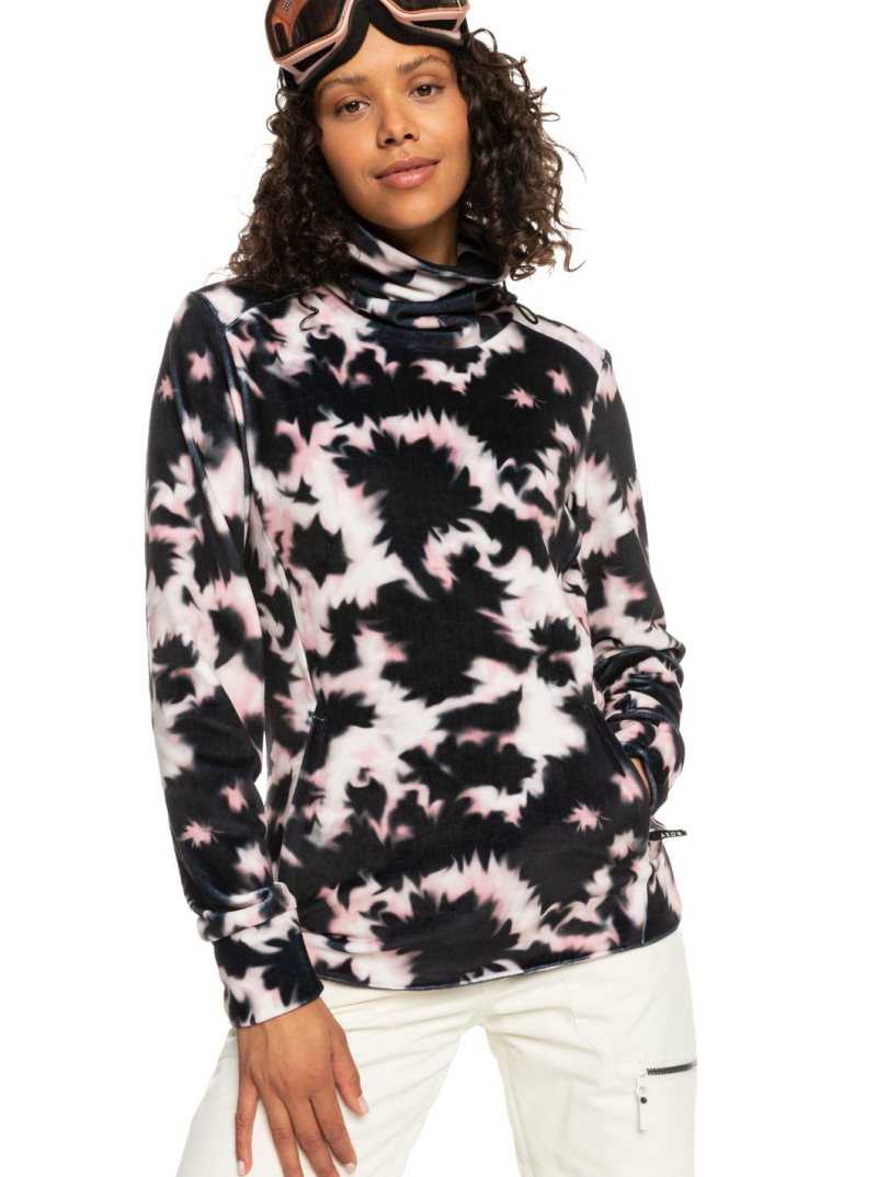 Toison Roxy Deltine Pullover Femme Noir | 064927BKT