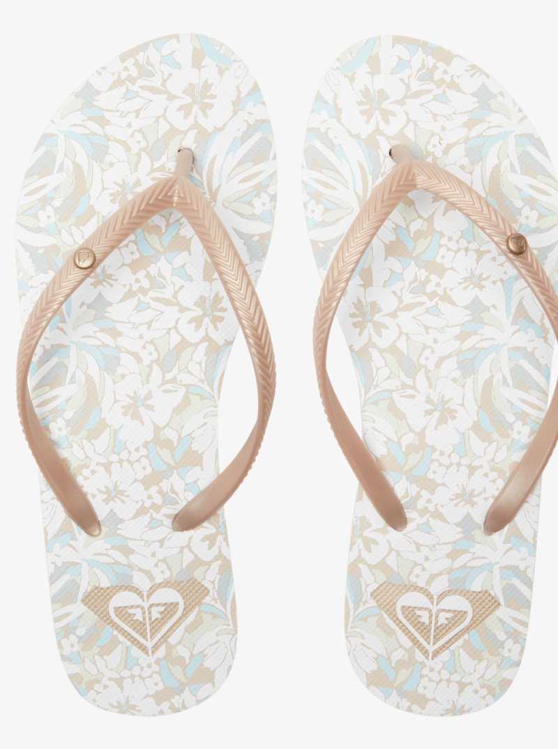 Tong Roxy Bermuda Sandals Femme Beige | 547189QEH