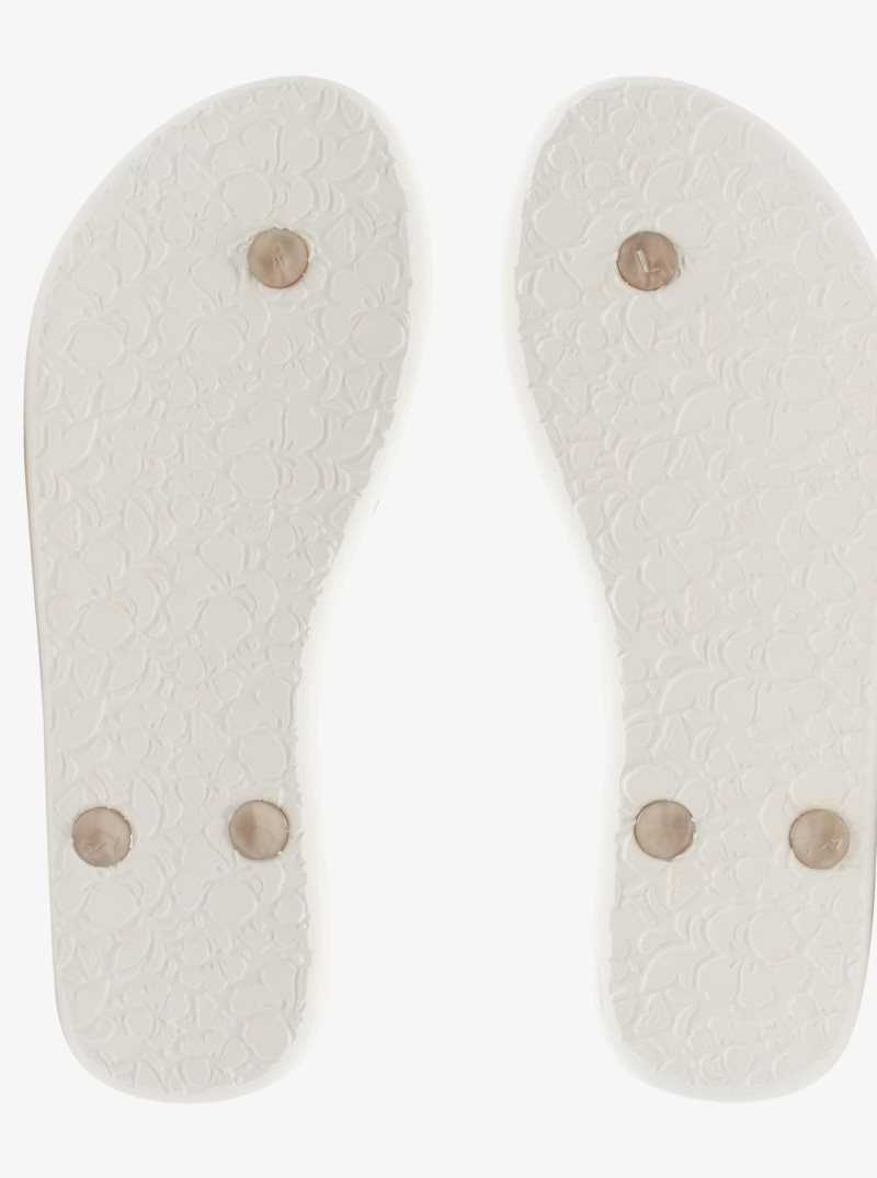 Tong Roxy Bermuda Sandals Femme Blanche Rose | 645980UVM