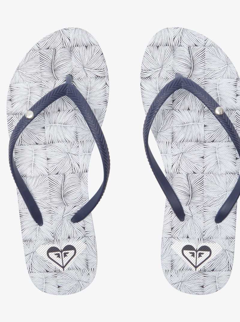 Tong Roxy Bermuda Sandals Femme Bleu Marine Blanche | 576418SEG