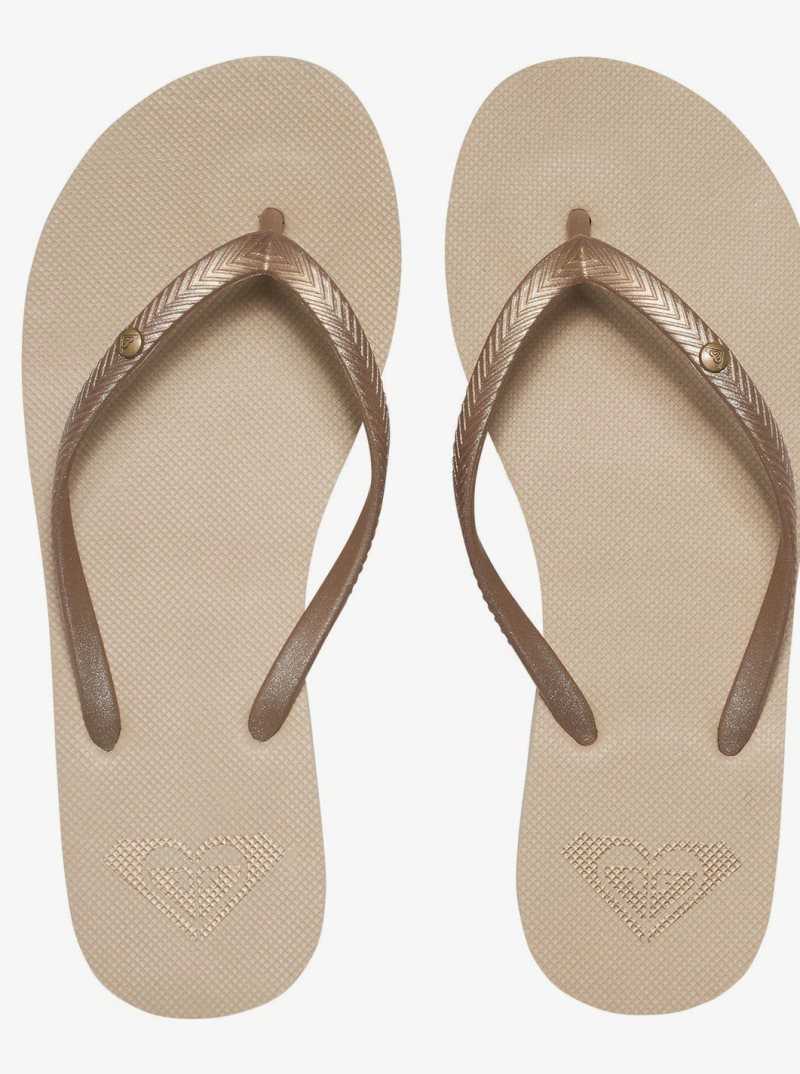 Tong Roxy Bermuda Sandals Femme Doré | 756084BOZ