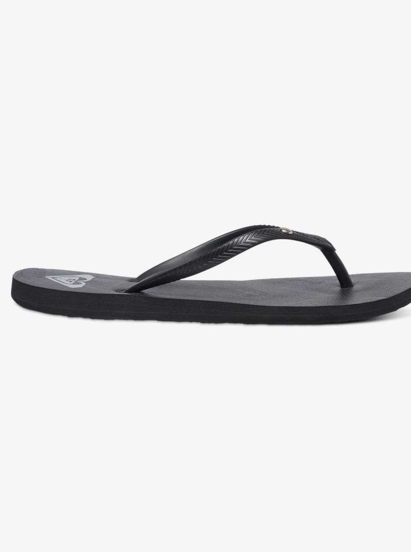 Tong Roxy Bermuda Sandals Femme Noir | 319642PAO