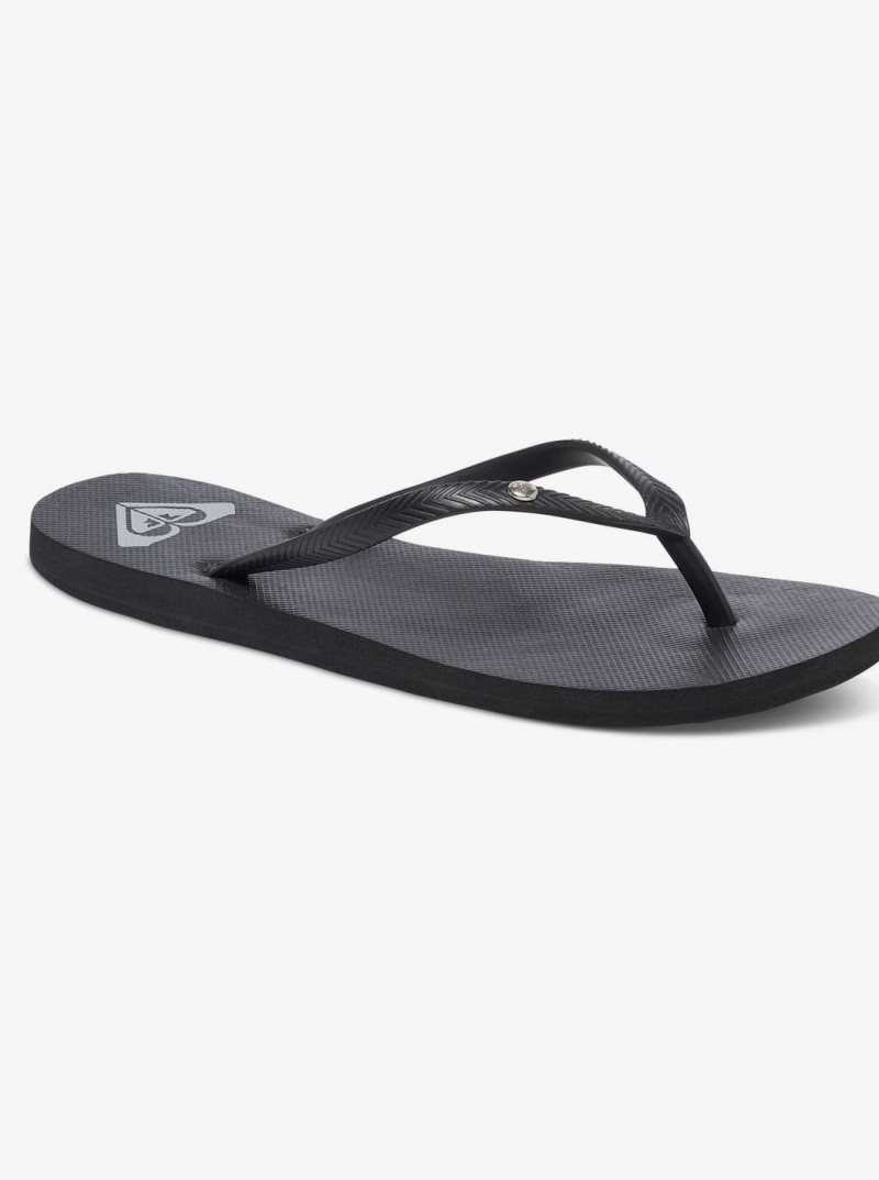 Tong Roxy Bermuda Sandals Femme Noir | 319642PAO