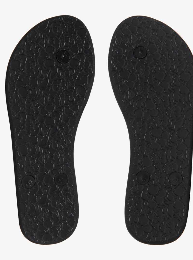 Tong Roxy Bermuda Sandals Femme Noir Noir Blanche | 436952YVJ